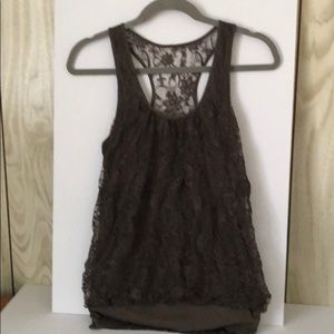 Express lace tank top